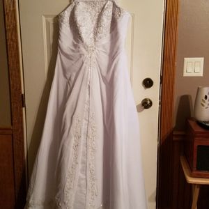 Woman's wedding gown